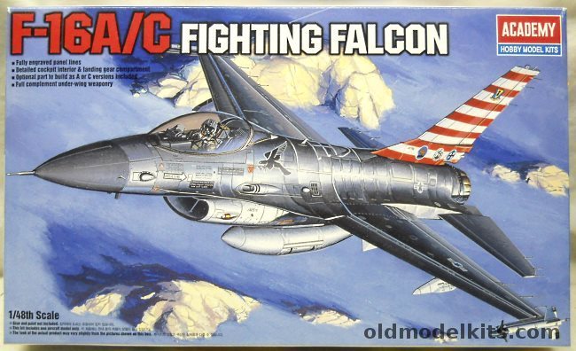 Academy 1/48 F-16A / F-16C Fighting Falcon, 1688 plastic model kit